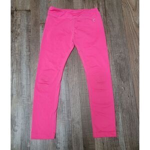 Zyia Active Girls Kids Size 8-9 Pink Ankle Leggings